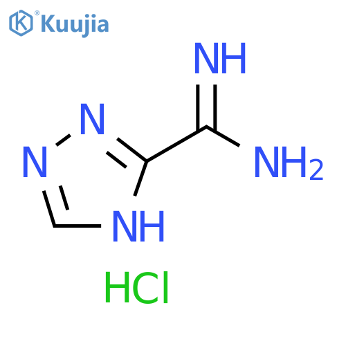 4H-1,2,4-triazole-3-carboximidamide hydrochloride structure