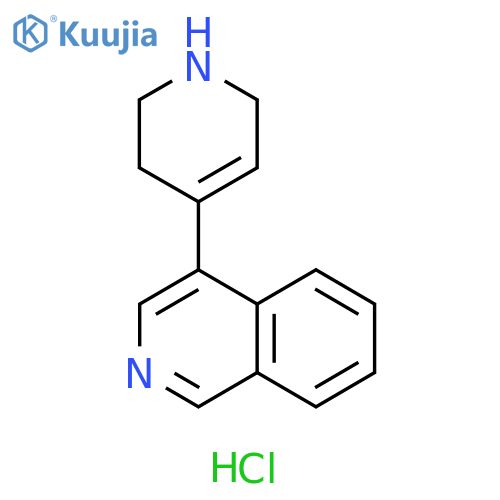 4-(1,2,3,6-tetrahydropyridin-4-yl)isoquinoline dihydrochloride structure