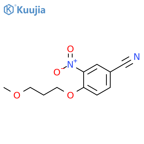 4-(3-methoxypropoxy)-3-nitrobenzonitrile structure