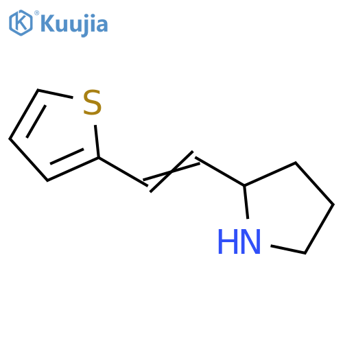 2-2-(thiophen-2-yl)ethenylpyrrolidine structure