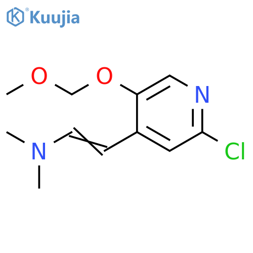 {2-2-chloro-5-(methoxymethoxy)pyridin-4-ylethenyl}dimethylamine structure