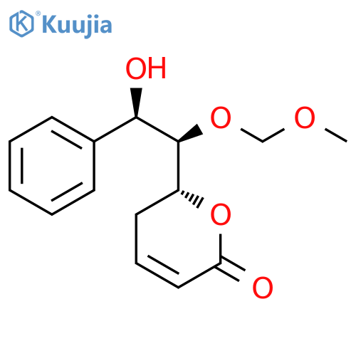 (6R)-5,6-Dihydro-6-[(1R,2R)-2-hydroxy-1-(methoxymethoxy)-2-phenylethyl]-2H-pyran-2-one structure
