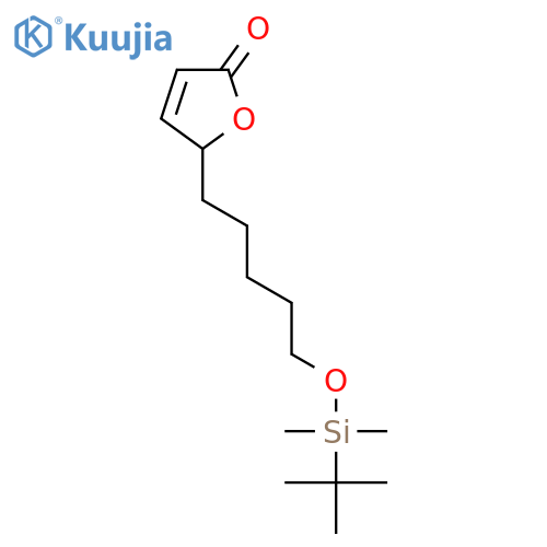 5-(5-{[tert-Butyl(dimethyl)silyl]oxy}pentyl)furan-2(5H)-one structure