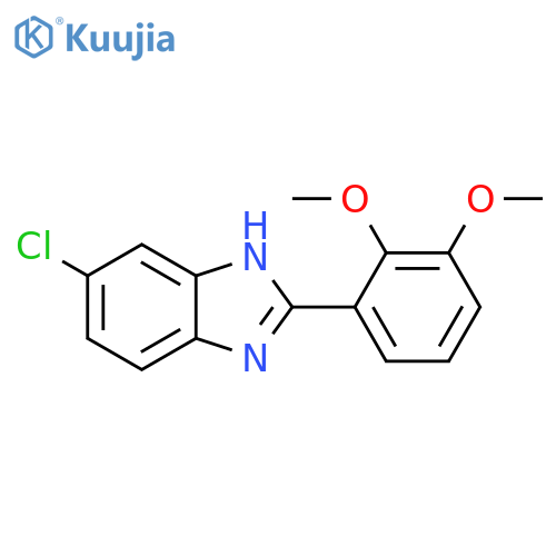 5-Chloro-2-(2,3-dimethoxy-phenyl)-1H-benzoimidazole structure
