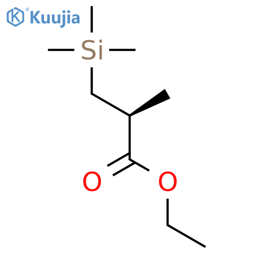Propanoic acid, 2-methyl-3-(trimethylsilyl)-, ethyl ester, (S)- structure