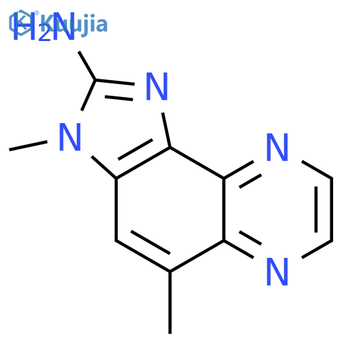 3H-Imidazo[4,5-f]quinoxalin-2-amine,3,5-dimethyl- structure