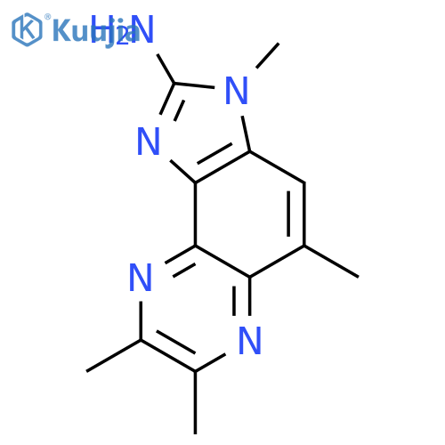 3H-Imidazo[4,5-f]quinoxalin-2-amine,3,5,7,8-tetramethyl- structure