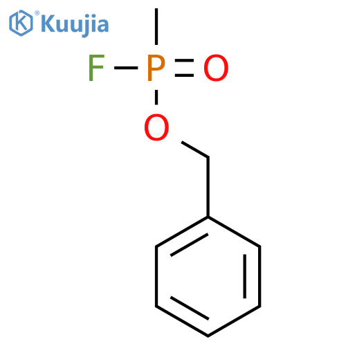Phosphonofluoridic acid, methyl-, phenylmethyl ester structure