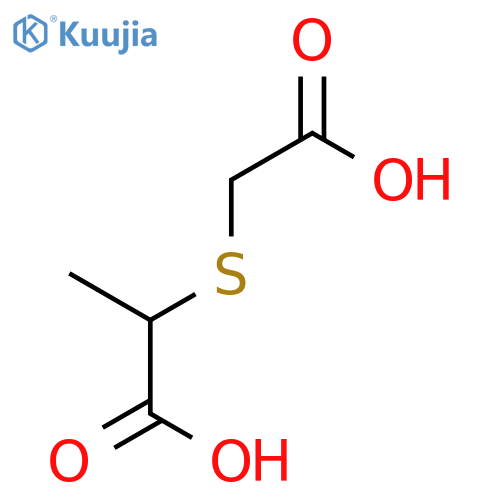 Propanoic acid, 2-[(carboxymethyl)thio]- structure