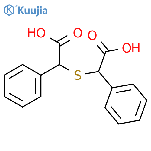 Benzeneacetic acid, a,a'-thiobis- structure