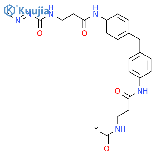 POLY[AZOCARBONYLIMINO(3-OXO-1,3-PROPANEDIYL)IMINO-1,4-PHENYLENEMETHYLENE-1,4-PHENYLENEIMINO(1-OXO-1,3-PROPANEDIYL)IMINOCARBONYL] structure