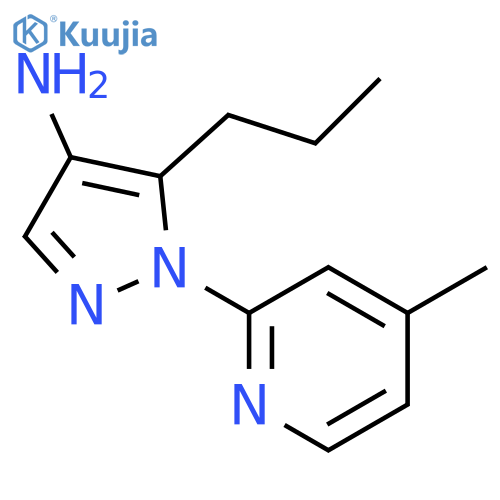 1-(4-methylpyridin-2-yl)-5-propyl-1H-pyrazol-4-amine structure