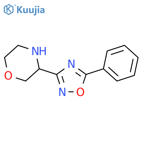 3-(5-phenyl-1,2,4-oxadiazol-3-yl)morpholine structure