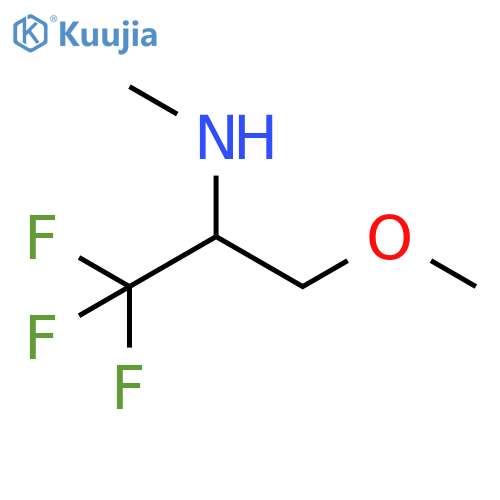 methyl(1,1,1-trifluoro-3-methoxypropan-2-yl)amine structure
