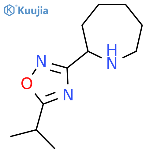 3-(Azepan-2-yl)-5-isopropyl-1,2,4-oxadiazole structure
