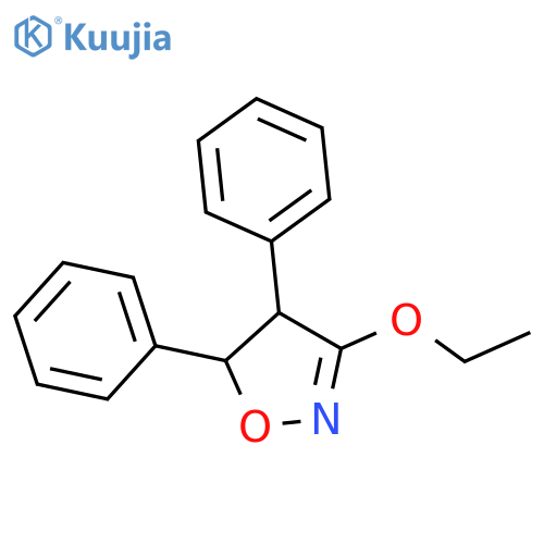Isoxazole, 3-ethoxy-4,5-dihydro-4,5-diphenyl- structure