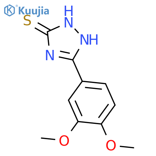 3H-1,2,4-Triazole-3-thione, 5-(3,4-dimethoxyphenyl)-1,2-dihydro- structure