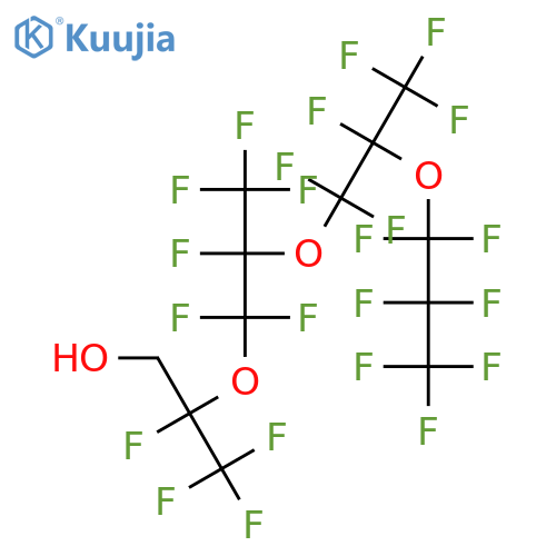 2,3,3,3-tetrafluoro-2-[1,1,2,3,3,3-hexafluoro-2-[1,1,2,3,3,3-hexafluoro-2-(1,1,2,2,3,3,3-heptafluoropropoxy)propoxy]propoxy]propan-1-ol structure