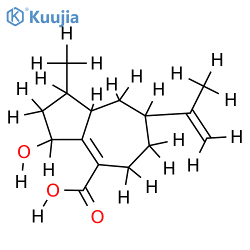 (2alpha,4beta,5alpha)-2-Hydroxy-1(10),11-guaiadien-15-oic acid structure