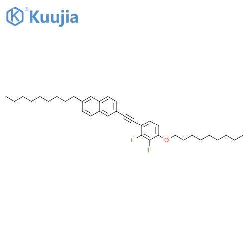 Naphthalene, 2-[[2,3-difluoro-4-(nonyloxy)phenyl]ethynyl]-6-nonyl- structure
