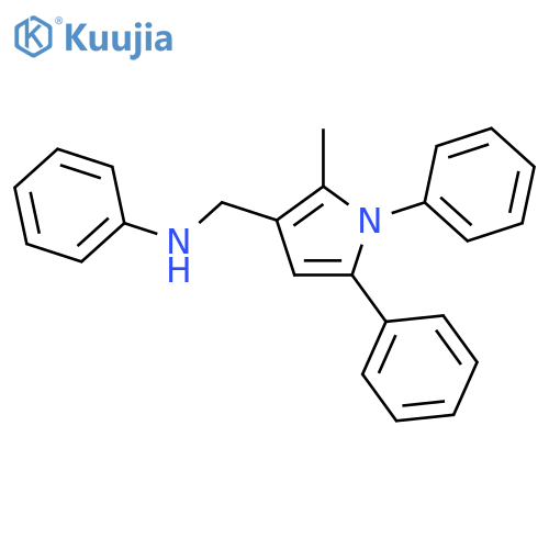 1H-Pyrrole-3-methanamine,2-methyl-N,1,5-triphenyl- structure