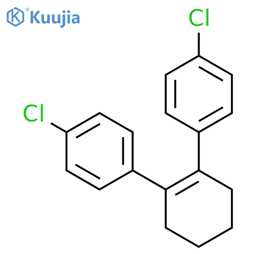 Benzene, 1,1'-(1-cyclohexene-1,2-diyl)bis[4-chloro- structure