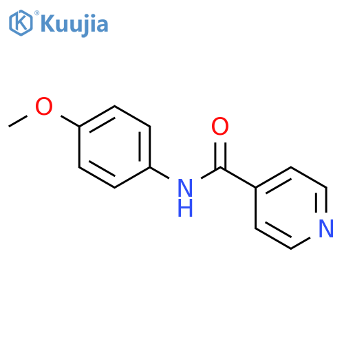 4-Pyridinecarboxamide, N-(4-methoxyphenyl)- structure