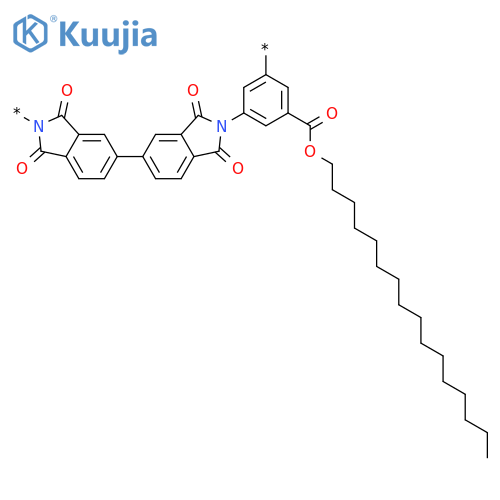 Poly[(1,1',3,3'-tetrahydro-1,1',3,3'-tetraoxo[5,5'-bi-2H-isoindole]-2,2'-diyl)[5-[(hexadecyloxy)carbonyl]-1,3-phenylene]] structure