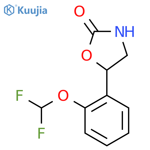5-2-(difluoromethoxy)phenyl-1,3-oxazolidin-2-one structure