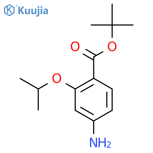 tert-butyl 4-amino-2-(propan-2-yloxy)benzoate structure