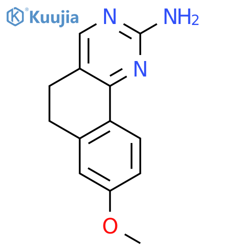 8-methoxy-5,6-dihydrobenzo[h]quinazolin-2-amine structure