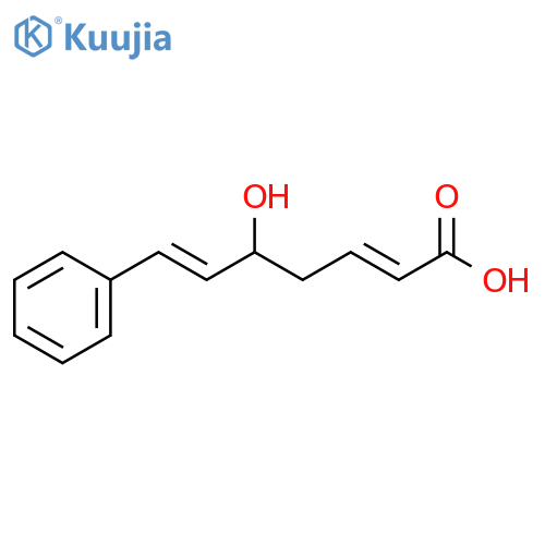 5-Hydroxy-7-phenyl-2,6-heptadienoic acid; (+)-(2Z,6E)-form structure