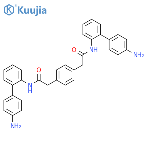 1,4-Benzenediacetamide, N,N'-bis(4'-amino[1,1'-biphenyl]-2-yl)- structure