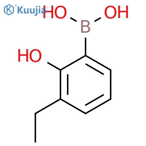 (3-Ethyl-2-hydroxyphenyl)boronic acid structure