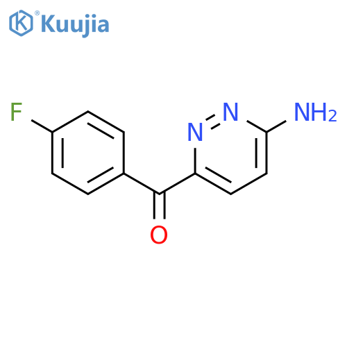 (6-amino-3-pyridazinyl)(4-fluorophenyl)-Methanone structure