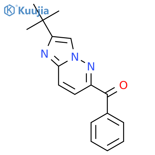 Methanone,[2-(1,1-dimethylethyl)imidazo[1,2-b]pyridazin-6-yl]phenyl- structure