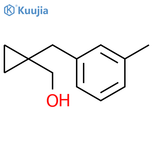 {1-(3-methylphenyl)methylcyclopropyl}methanol structure