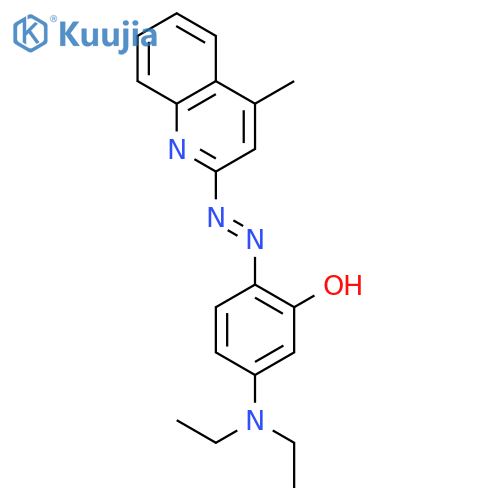 3-(Diethylamino)-6-[2-(4-methylquinolin-2-yl)hydrazinylidene]cyclohexa-2,4-dien-1-one structure