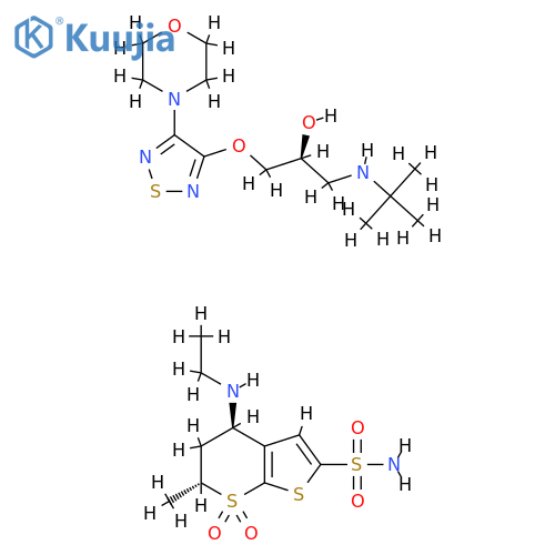 Dorzolamide/timolol combination structure