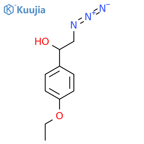 2-azido-1-(4-ethoxyphenyl)ethan-1-ol structure