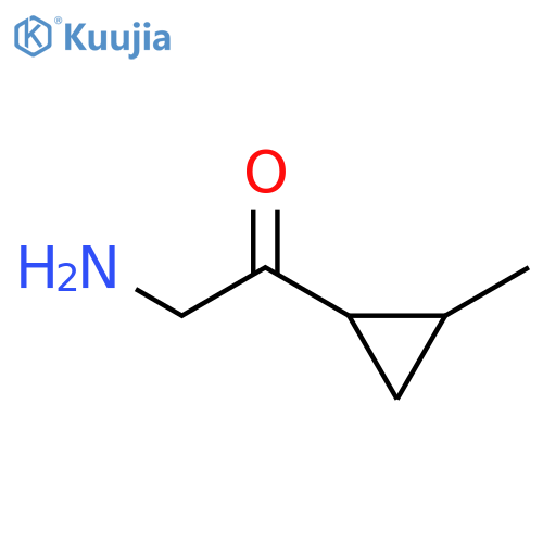 2-amino-1-(2-methylcyclopropyl)ethan-1-one structure