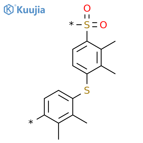Poly[sulfonyl(2,3-dimethyl-1,4-phenylene)thio(2,3-dimethyl-1,4-phenylene)] structure