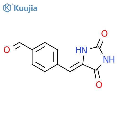 Benzaldehyde,4-[(2,5-dioxo-4-imidazolidinylidene)methyl]- structure