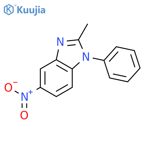 1H-Benzimidazole,2-methyl-5-nitro-1-phenyl- structure