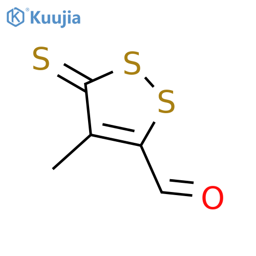 3H-1,2-Dithiole-5-carboxaldehyde, 4-methyl-3-thioxo- structure