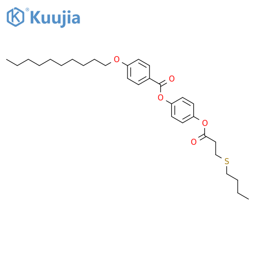 BENZOIC ACID, 4-(DECYLOXY)-, 4-[3-(BUTYLTHIO)-1-OXOPROPOXY]PHENYL ESTER structure