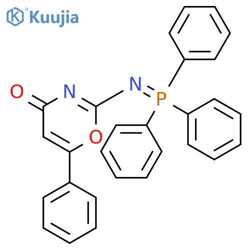 4H-1,3-Oxazin-4-one, 6-phenyl-2-[(triphenylphosphoranylidene)amino]- structure