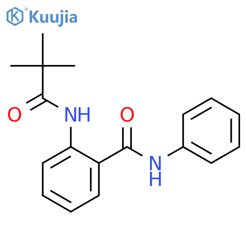 Benzamide, 2-[(2,2-dimethyl-1-oxopropyl)amino]-N-phenyl- structure