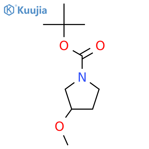 1-Pyrrolidinecarboxylicacid, 3-methoxy-, 1,1-dimethylethyl ester structure