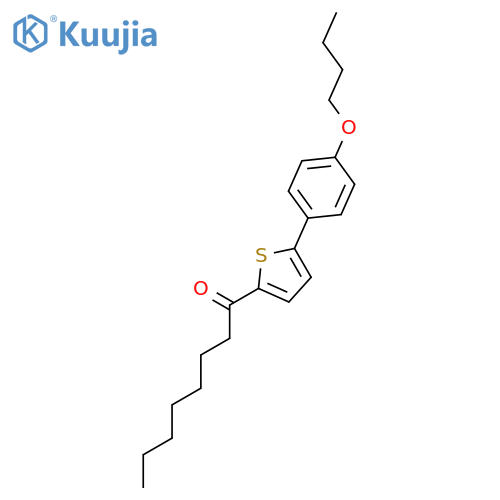 1-Octanone, 1-[5-(4-butoxyphenyl)-2-thienyl]- structure